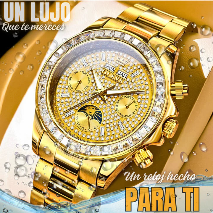 Reloj AUTOMÁTICO de Lujo OLEVS Gold E4 Pro